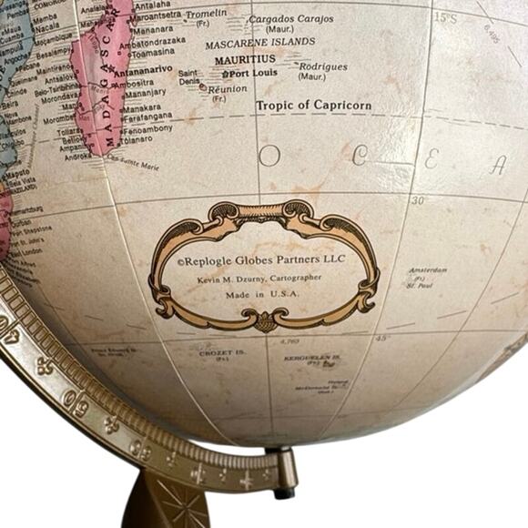 Globe / Map / World / Replogle 12” World Classic Series, Raised Relief / Vintage - Picture 12 of 12